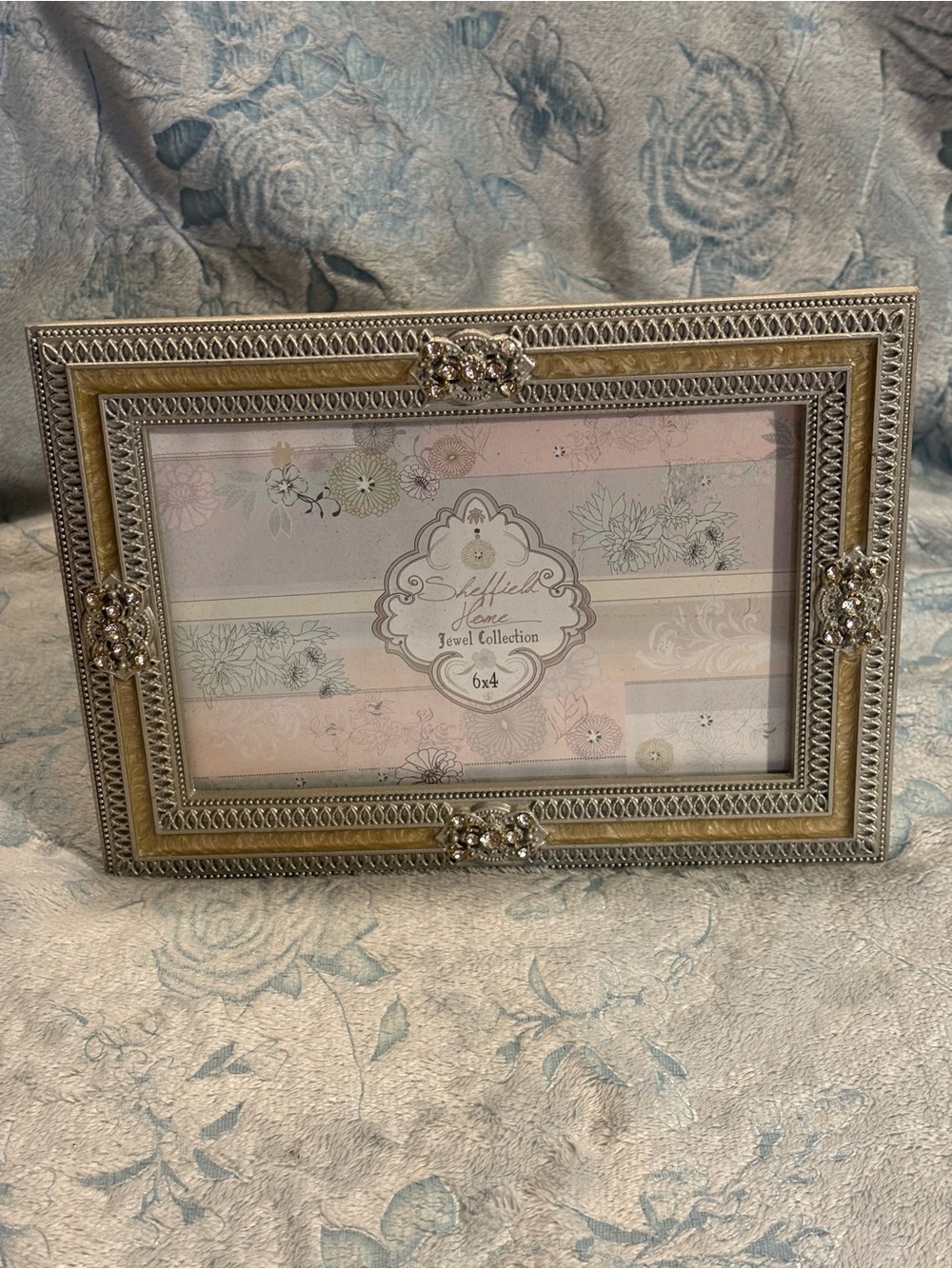 Sheffield Home Silver and Gold Ornate Jewel Picture Frame